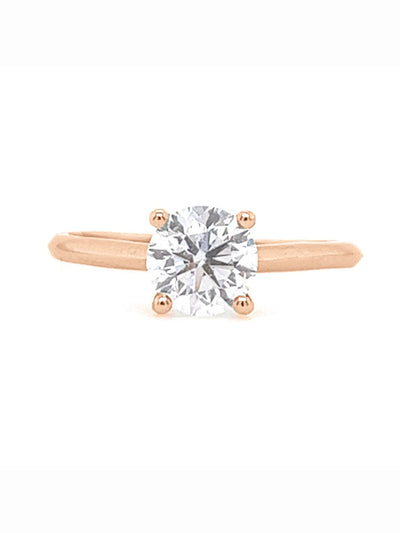 Bague solitaire rond