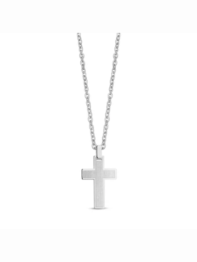 Chaîne avec pendentif croix ARZ Steel