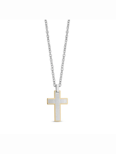 Chaine avec pendentif croix ARZ Steel