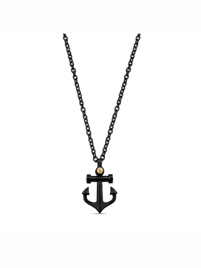 Chaine avec pendentif ancre ARZ Steel