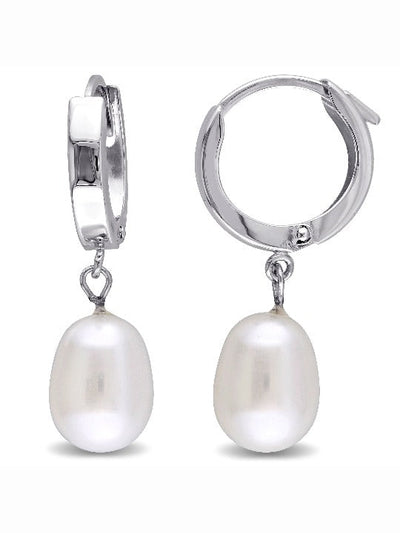 Boucles d'oreilles en or avec perle d'eau douce