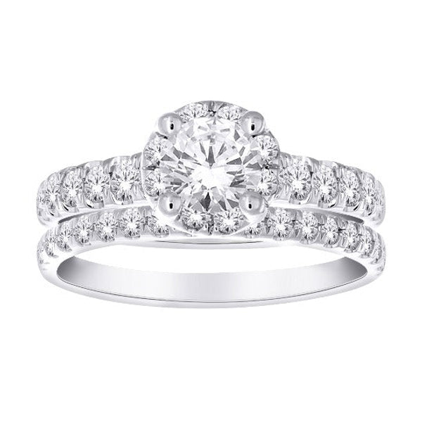 Round Halo Diamond Ring