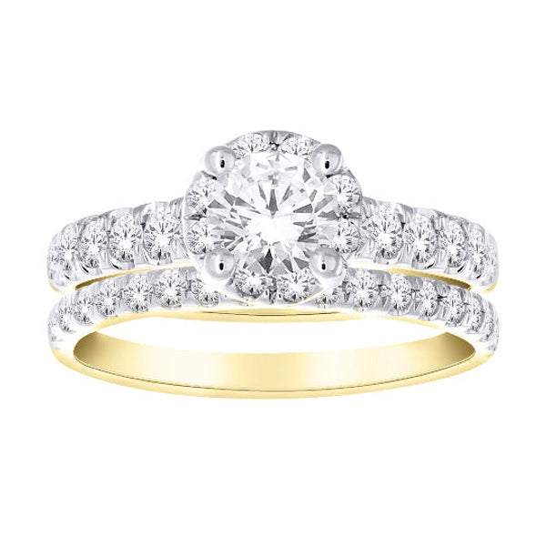 Round Halo Diamond Ring