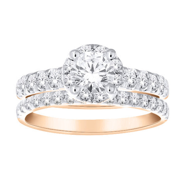 Round Halo Diamond Ring