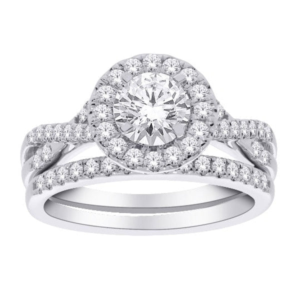 Crisscross Diamond Ring