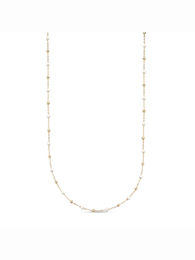 Gold chain with colored beads