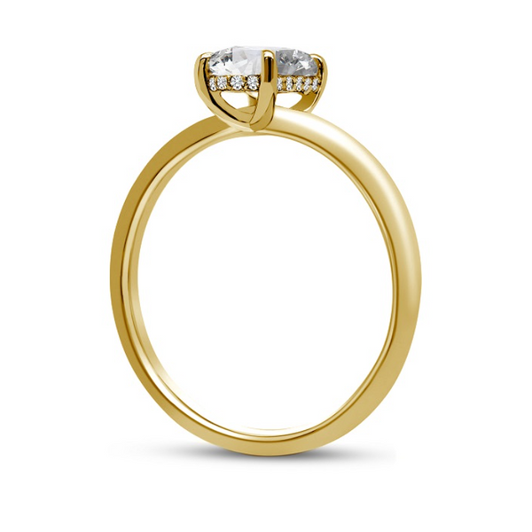 Bague diamants de Laboratoire Ovale