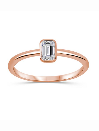 Bague diamants de Laboratoire Petit Solitaire