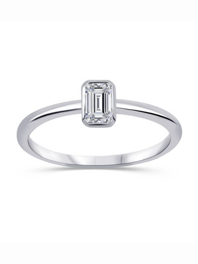 Bague diamants de Laboratoire Petit Solitaire