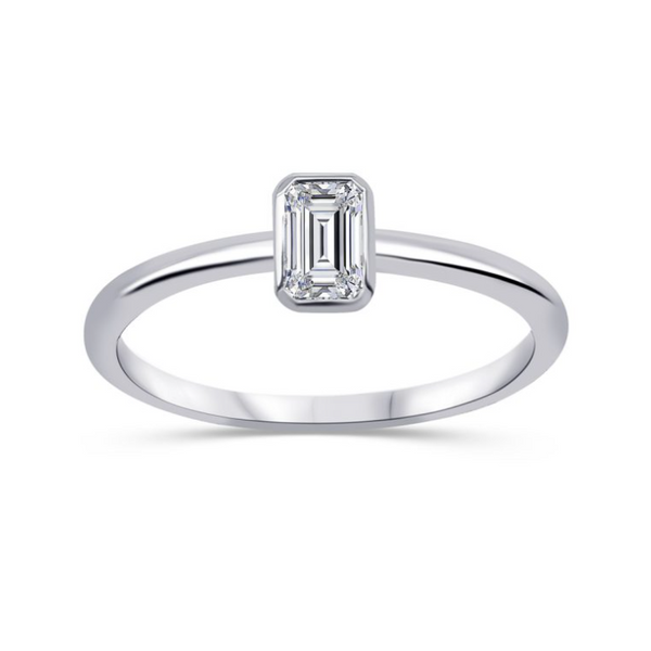 Bague diamants de Laboratoire Petit Solitaire