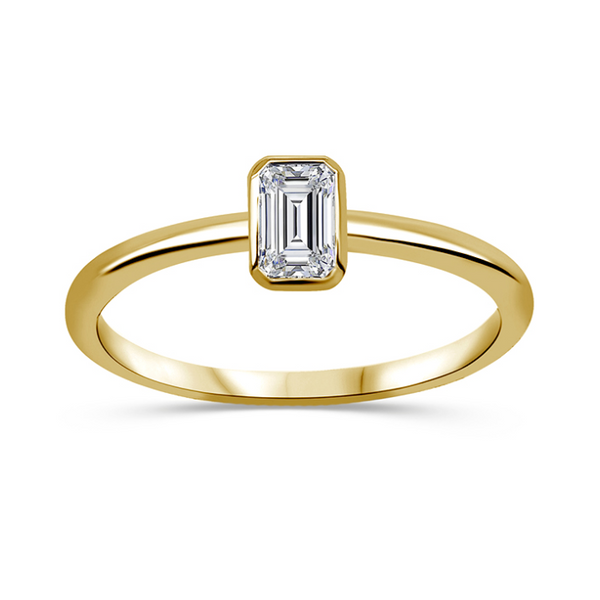 Bague diamants de Laboratoire Petit Solitaire