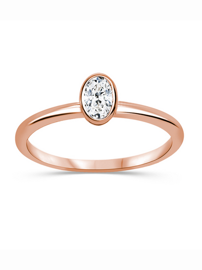 Bague diamants de Laboratoire Petit Solitaire