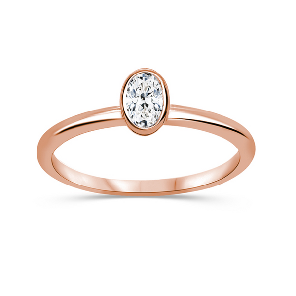 Bague diamants de Laboratoire Petit Solitaire
