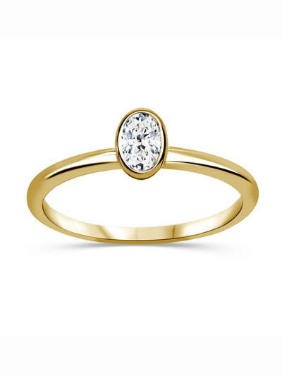 Bague diamants de Laboratoire Petit Solitaire