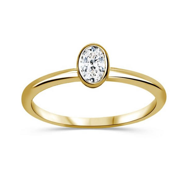 Bague diamants de Laboratoire Petit Solitaire