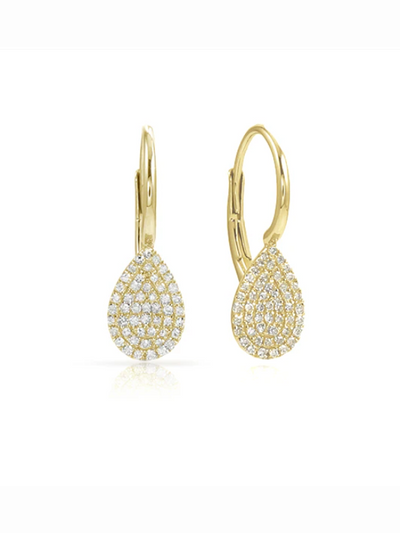 Boucles d'oreilles en or avec diamants