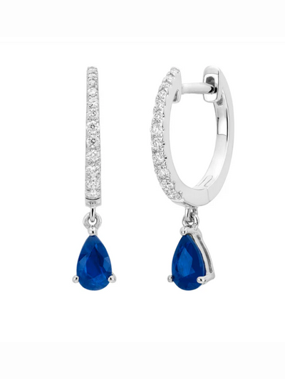 Boucles d'oreilles en or avec diamants