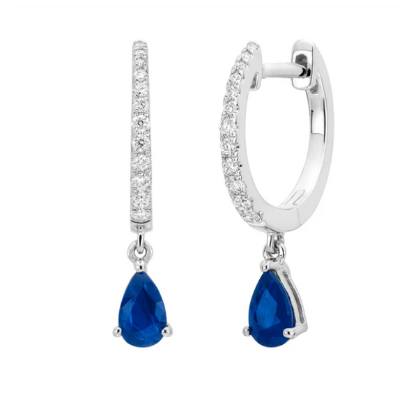 Boucles d'oreilles en or avec diamants