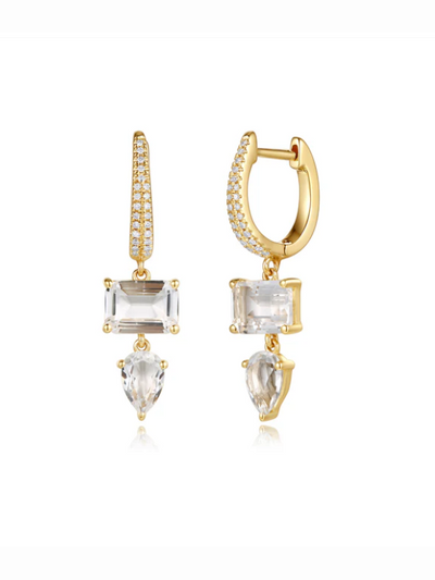 Boucles d'oreilles en or avec diamants