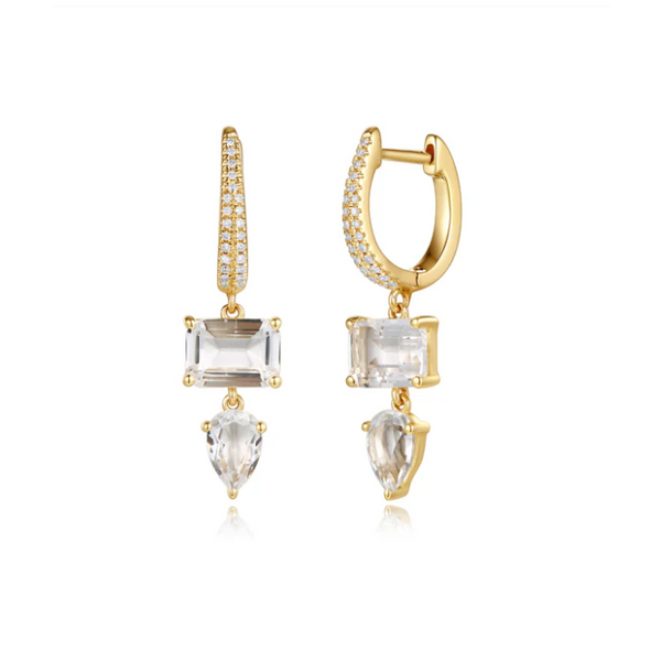 Boucles d'oreilles en or avec diamants