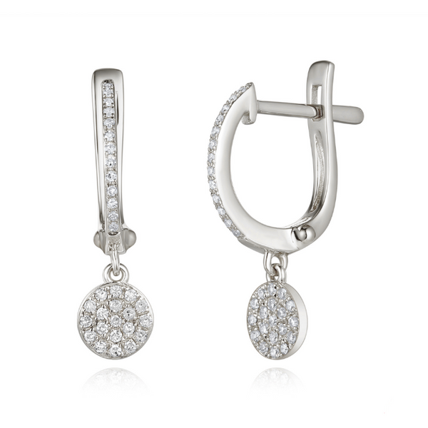 Gold diamond earrings