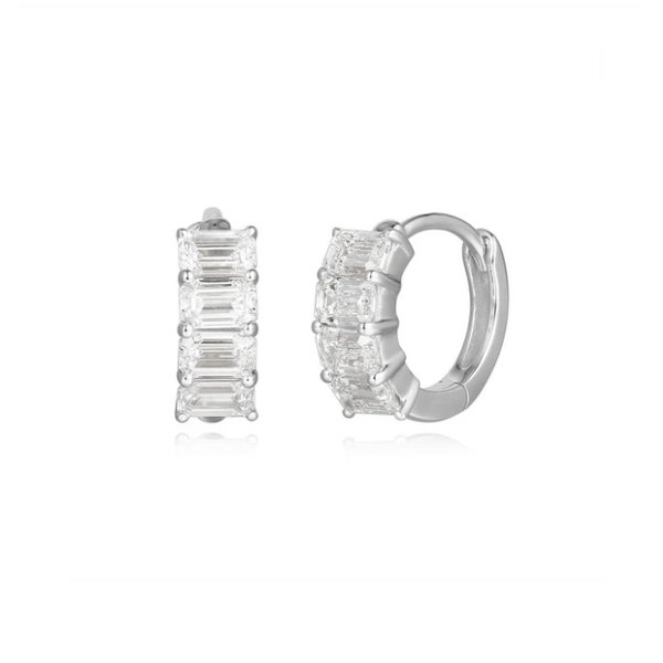 Boucles d'oreilles en or avec diamants