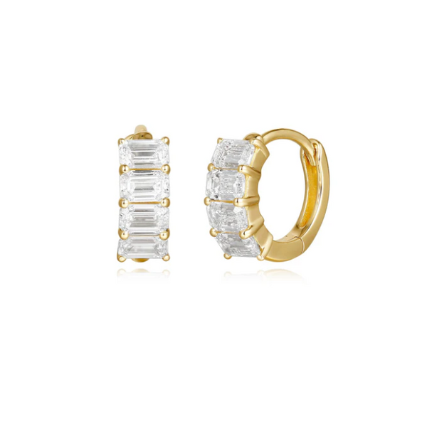Boucles d'oreilles en or avec diamants