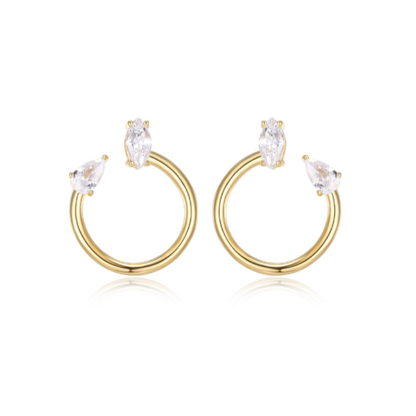 Boucles d'oreilles en argent Reign