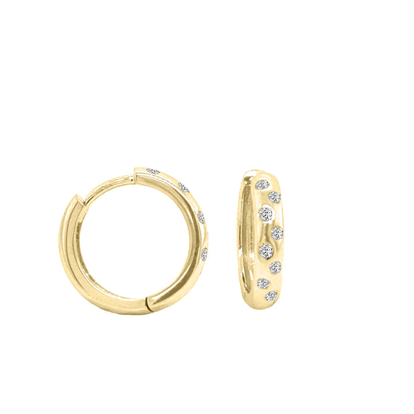 Boucles d'oreilles en diamants