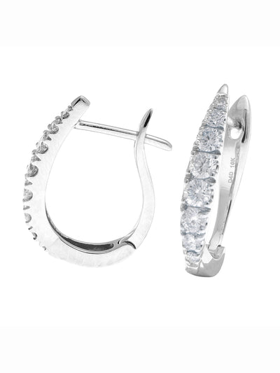 Boucles d'oreilles en or avec diamants