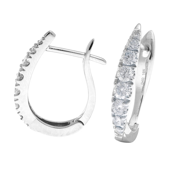Boucles d'oreilles en or avec diamants