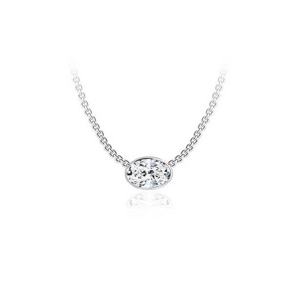Collier Diamant de Laboratoire Oval
