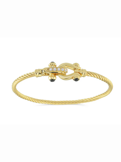 Bracelet en argent Twist Équestre