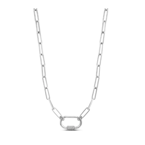 Collier en argent Bolt Paperclip