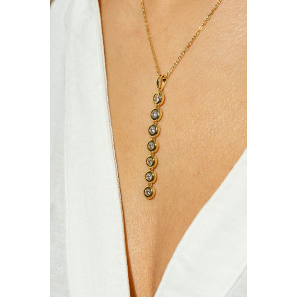 Collier Reign en argent et CZ