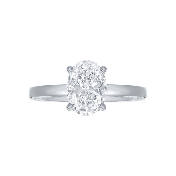 Bague diamants de Laboratoire Halo Caché