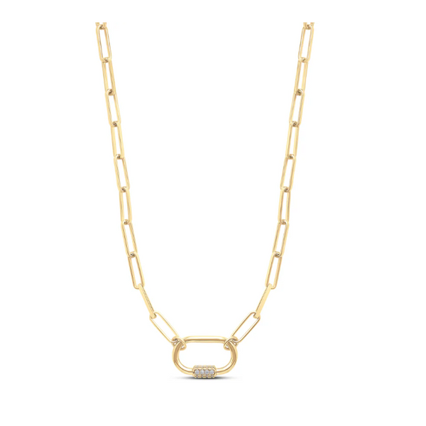 Collier en argent Bolt Paperclip