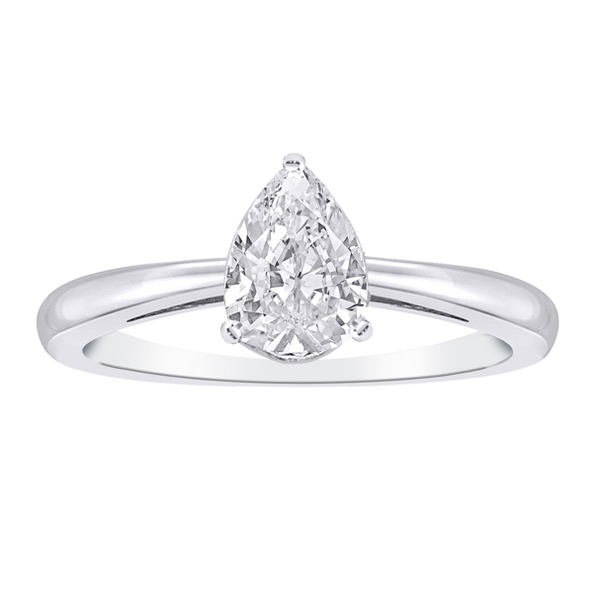 Bague diamants de Laboratoire Poire
