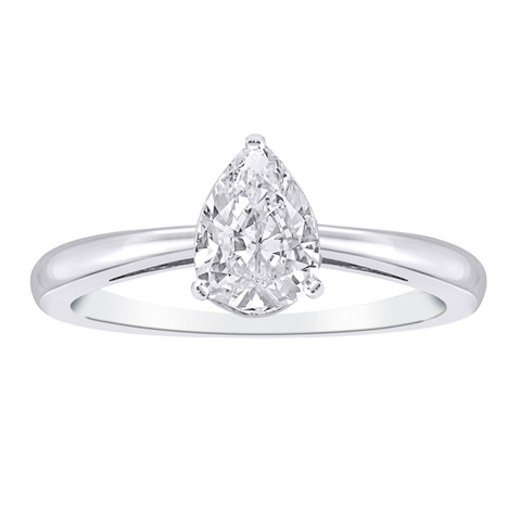 Bague diamants de Laboratoire Poire
