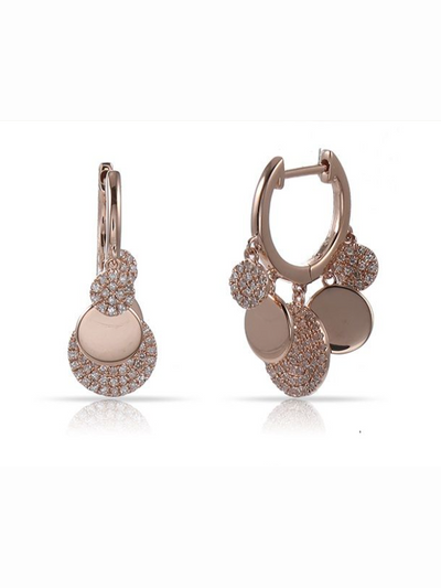 Boucles d'oreilles Pastilles Or et Diamants