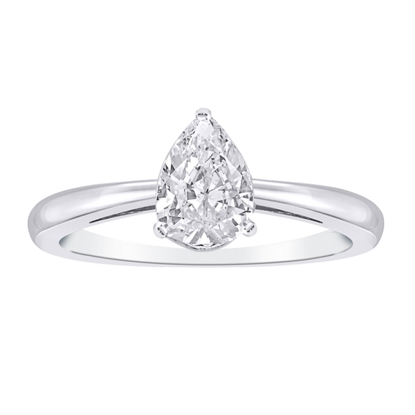 Bague diamants de Laboratoire Poire