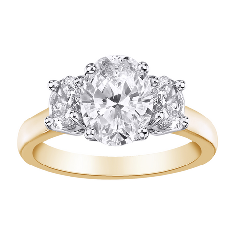 Bague diamants de Laboratoire Trinité