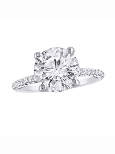 Bague diamants de Laboratoire Rond