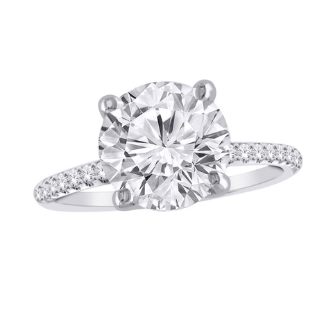 Bague diamants de Laboratoire Rond