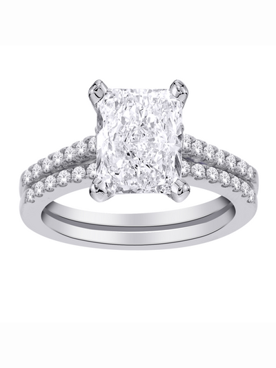 Bague diamants de Laboratoire Double