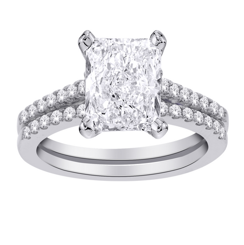 Bague diamants de Laboratoire Double