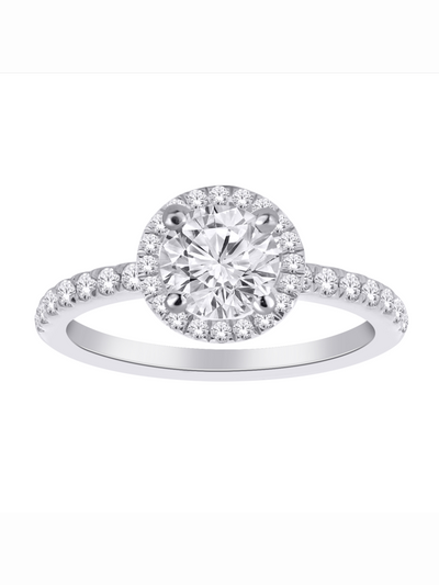 Bague diamants de Laboratoire Halo