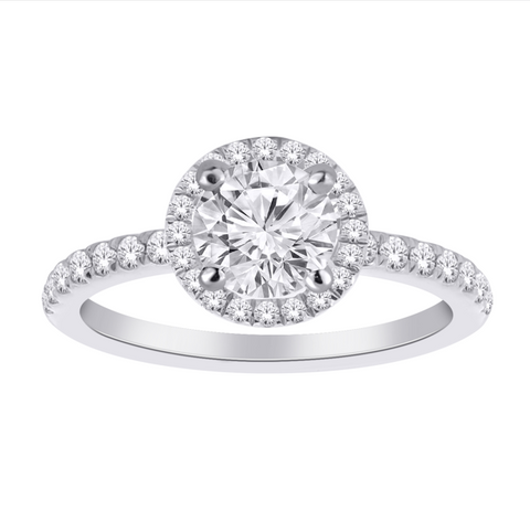 Bague diamants de Laboratoire Halo