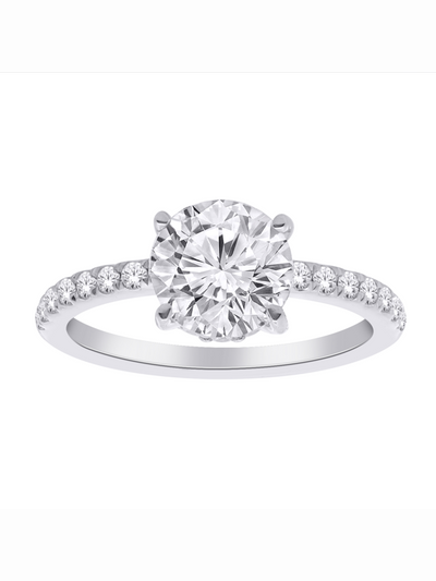 Bague diamants de Laboratoire Rond