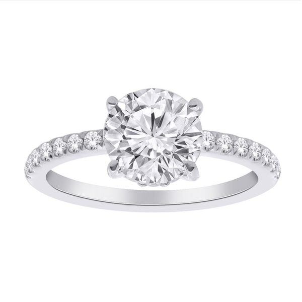 Bague diamants de Laboratoire Rond